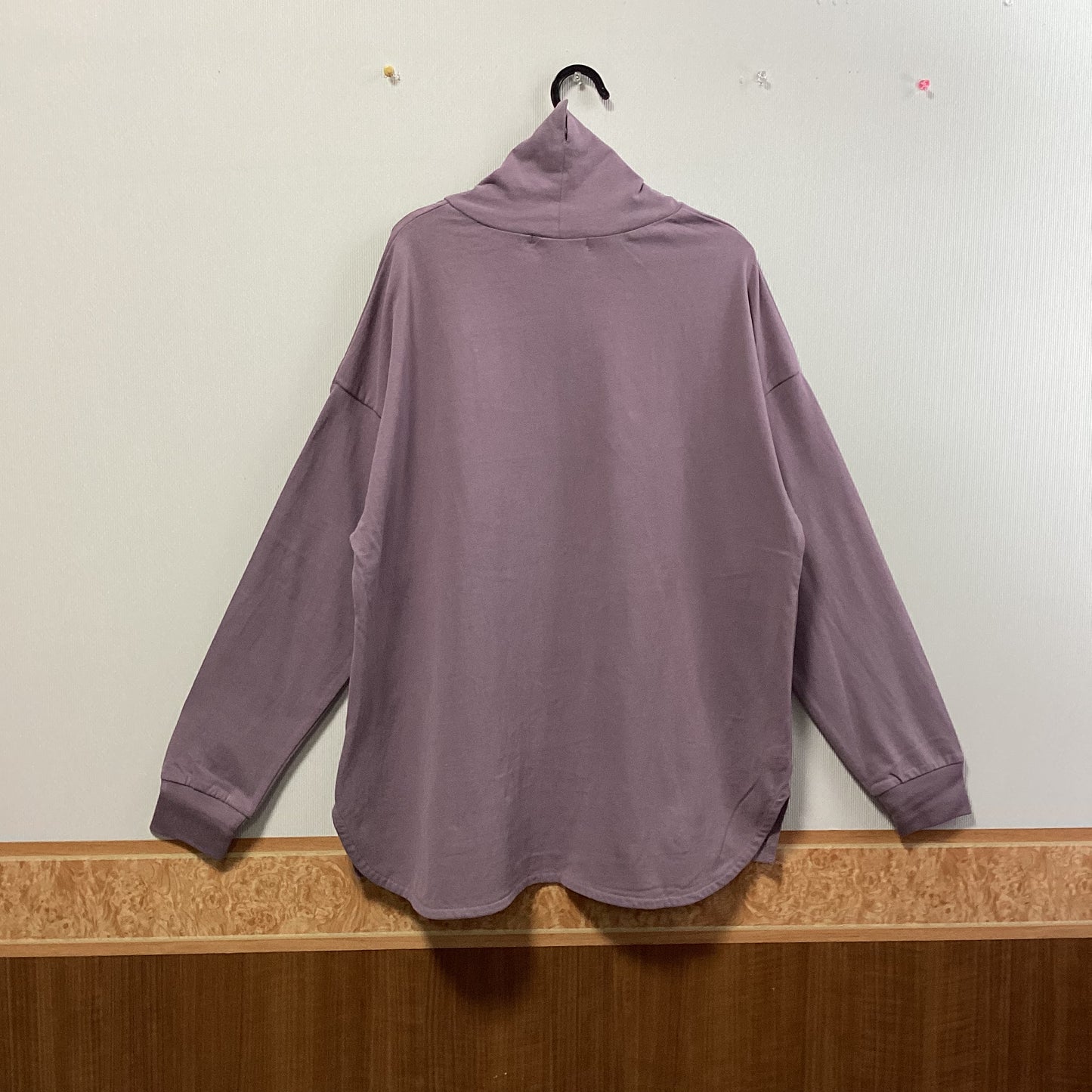 TANG 綿100%表起毛プルオーバー