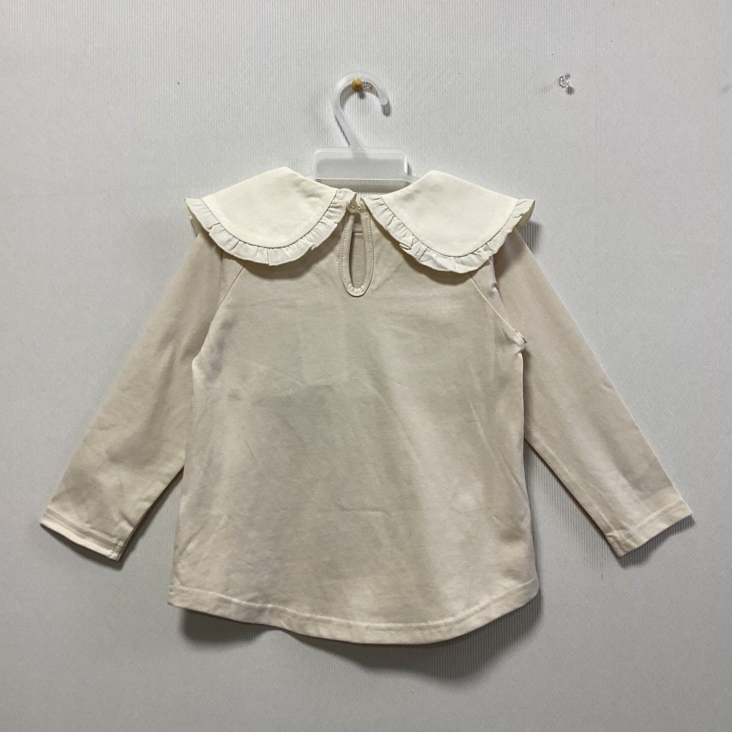 RIO 綿100%フリルカラーTシャツ