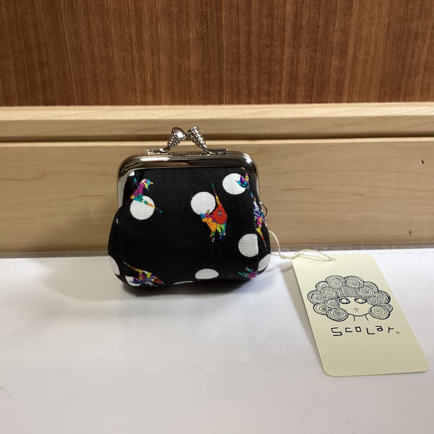 ScoLar 日本製俵型がま口コスメ小ポーチ