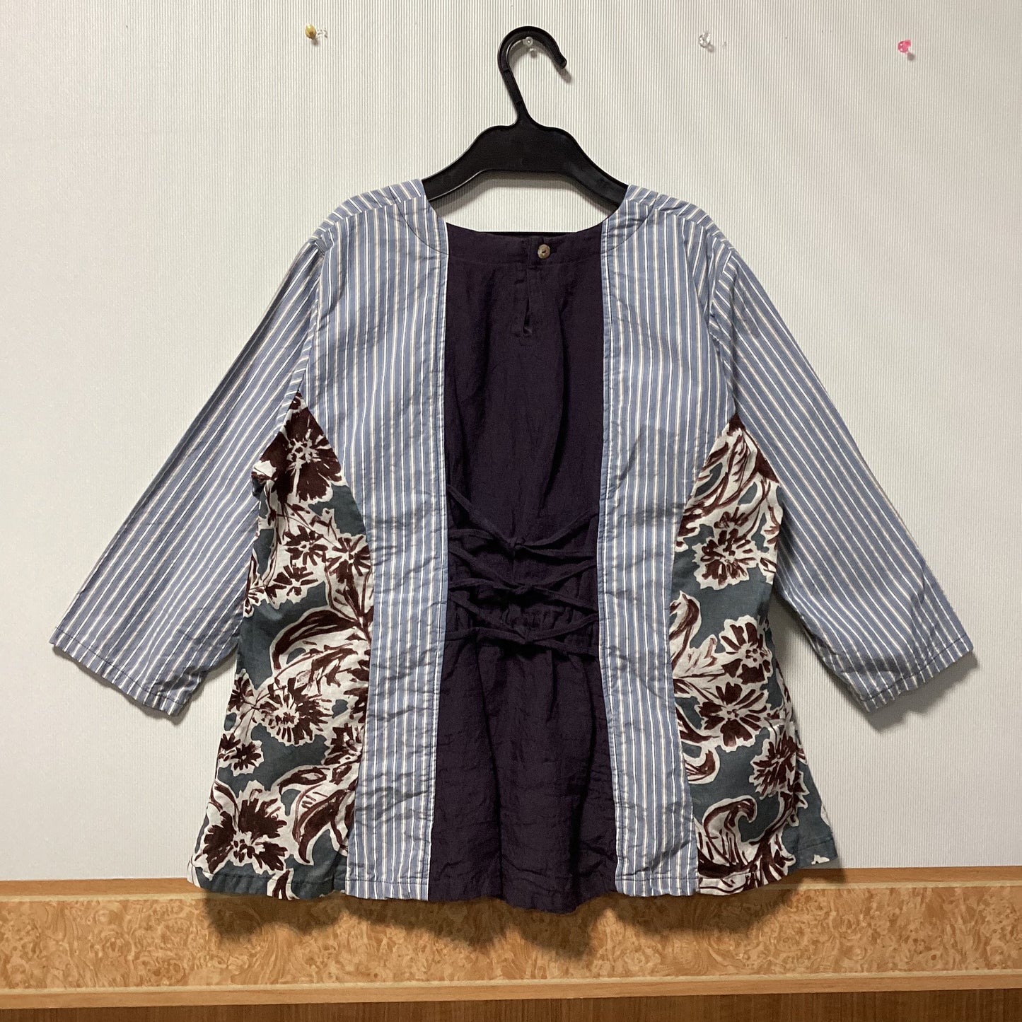 Particular 日本製柄切替ブラウス
