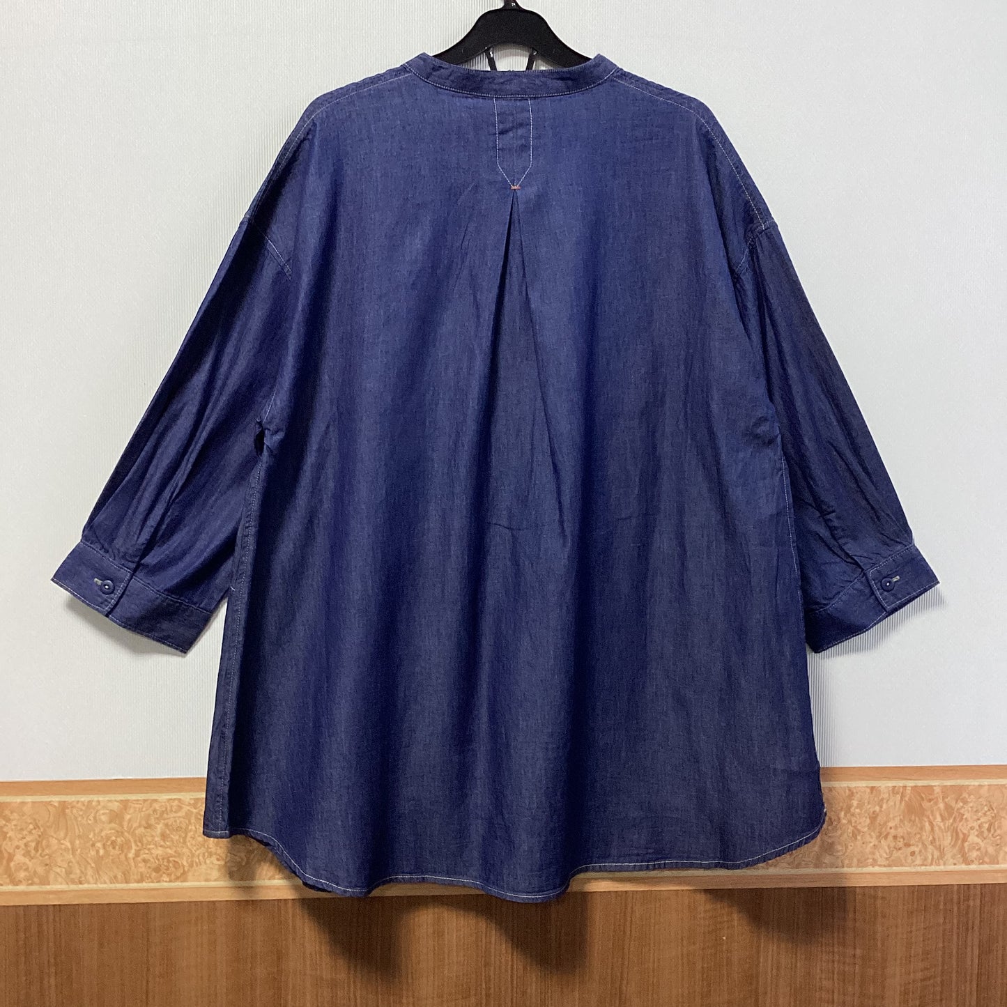 NORTHERN TRUCK 綿100%デニム八分袖プルオーバー