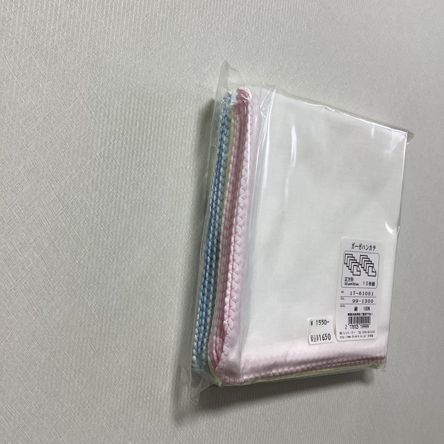 (株)シンク・ビー 日本製綿100%ガーゼハンカチ