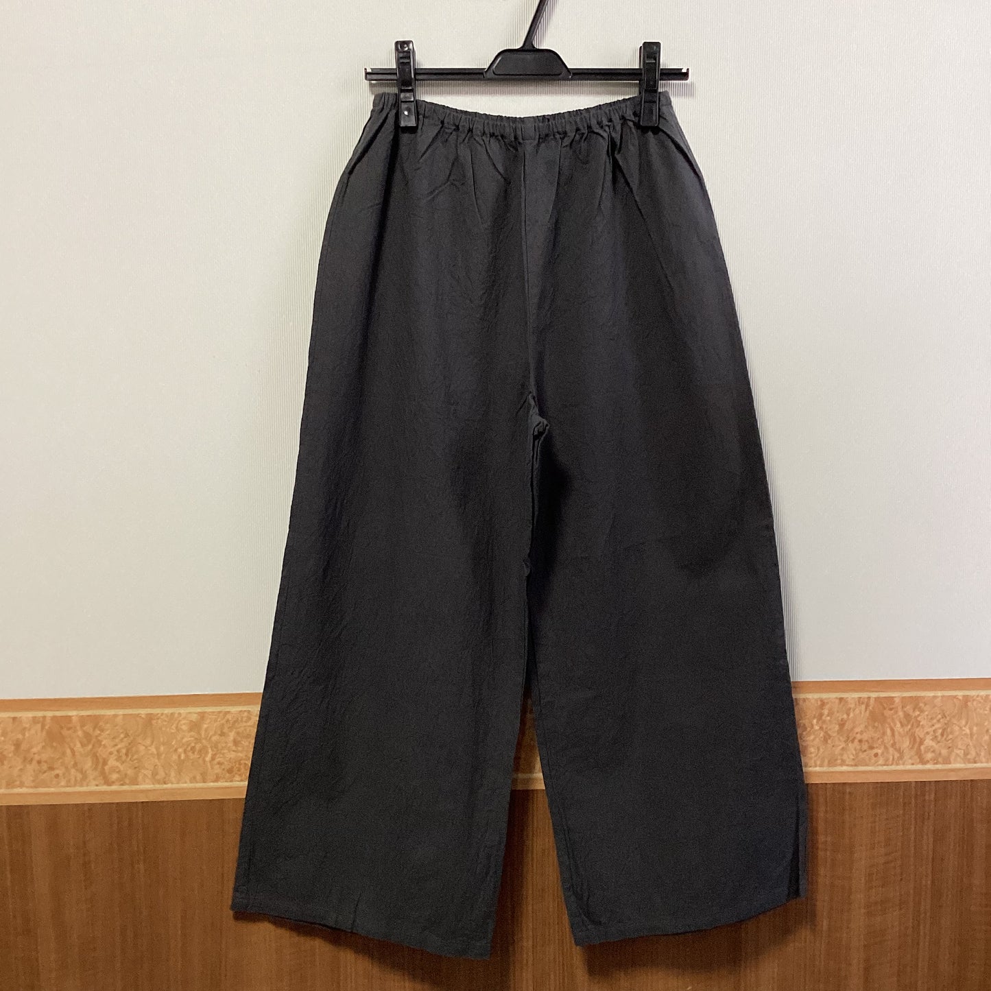 seasew. 綿100%ワッシャーワイドペチパンツ