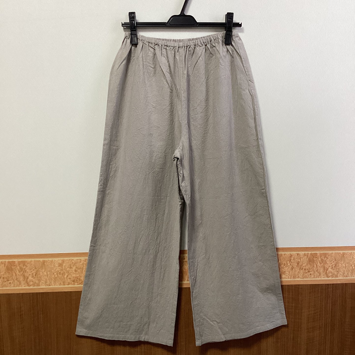 seasew. 綿100%ワッシャーワイドペチパンツ