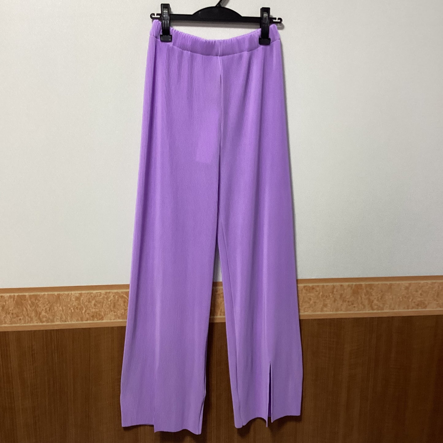 MICALLE MICALLE スリットプリーツパンツ