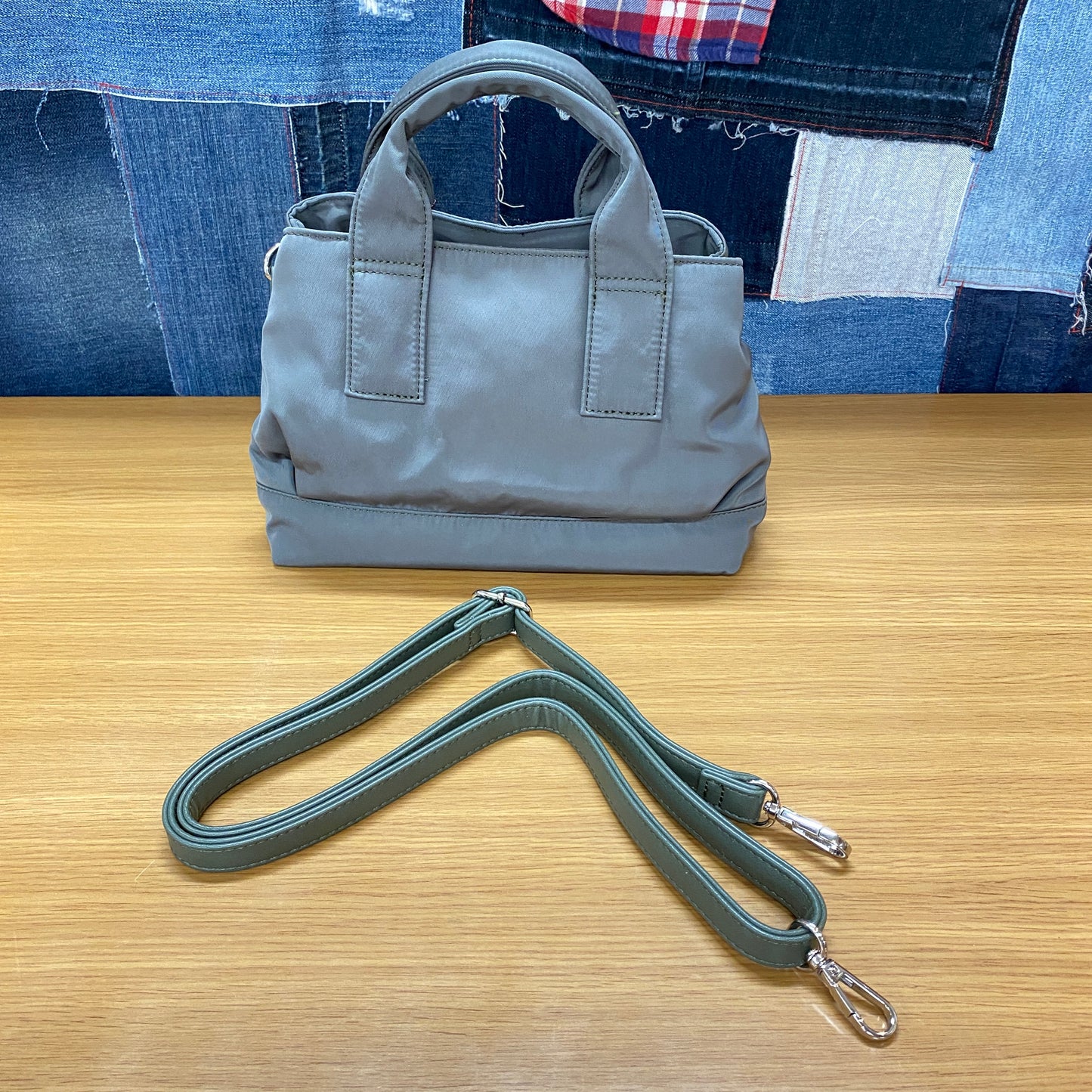 MACARONIC STYLE シャルダー付きミニボストン