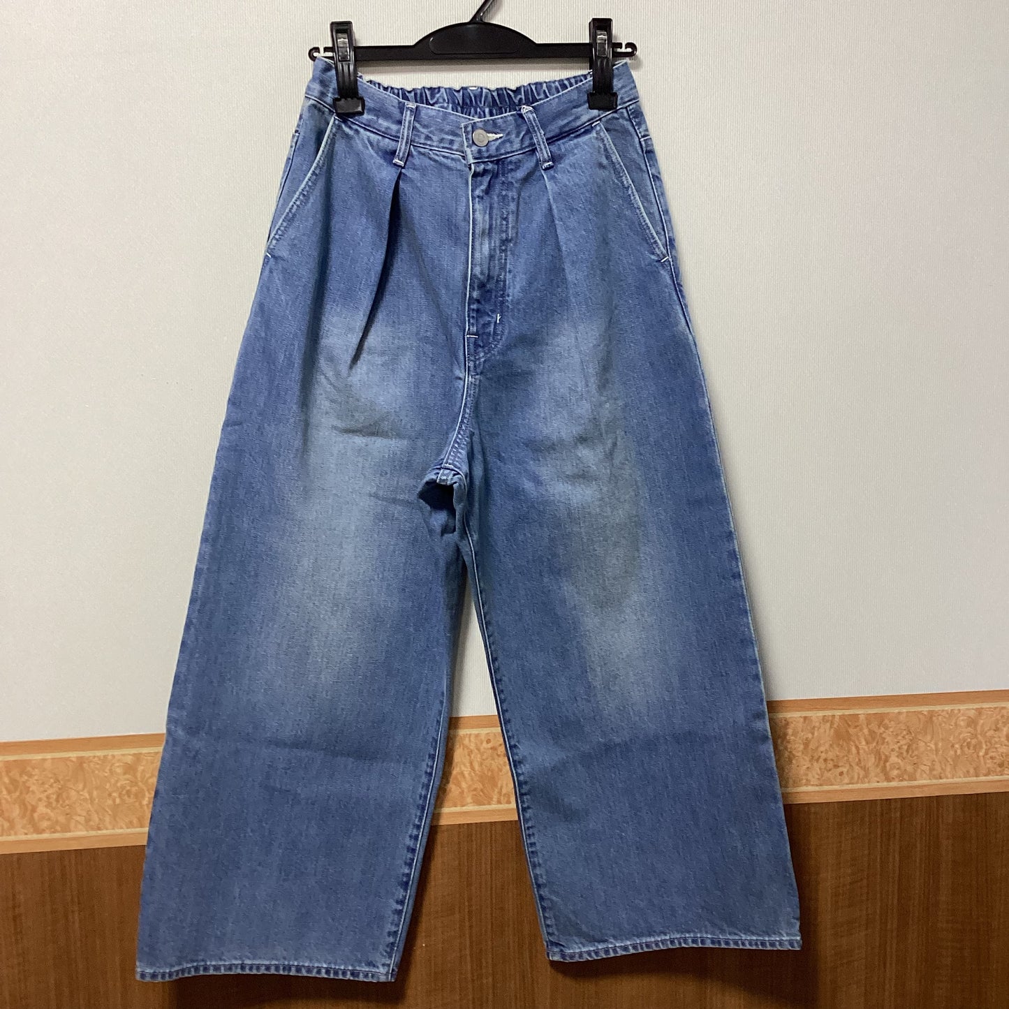 KELEN タックデニムワイドパンツ