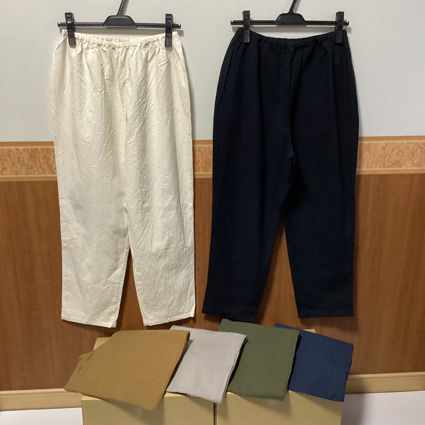 seasew. 綿100%ワッシャーペチパンツ