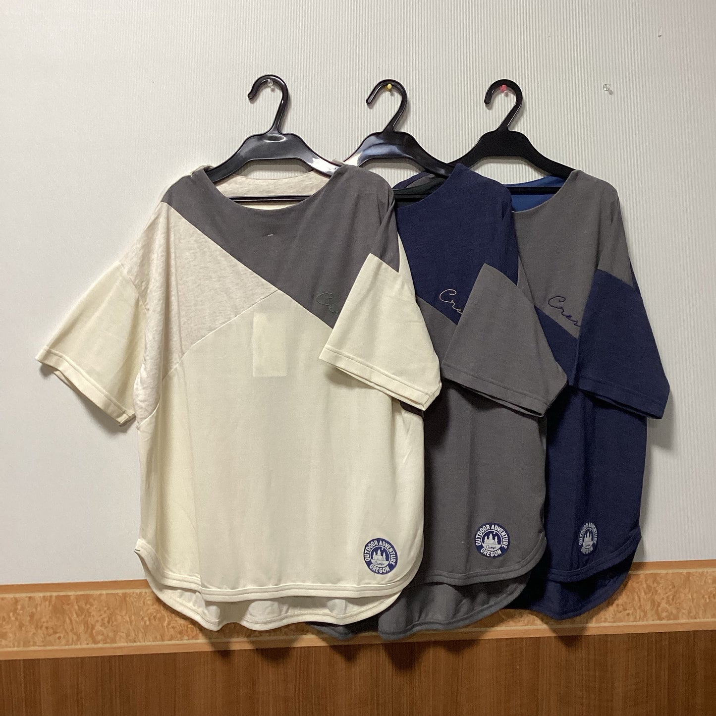 Lime.Inc 柄切替五分袖Tシャツ