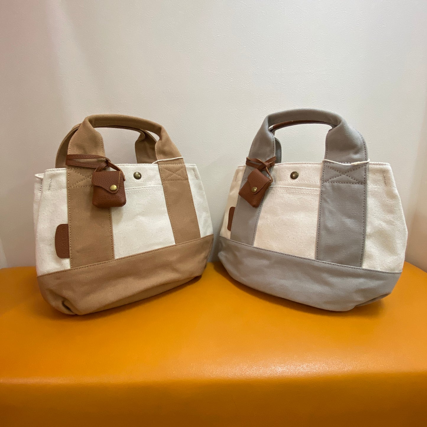 toleur 綿&牛革トートバッグ