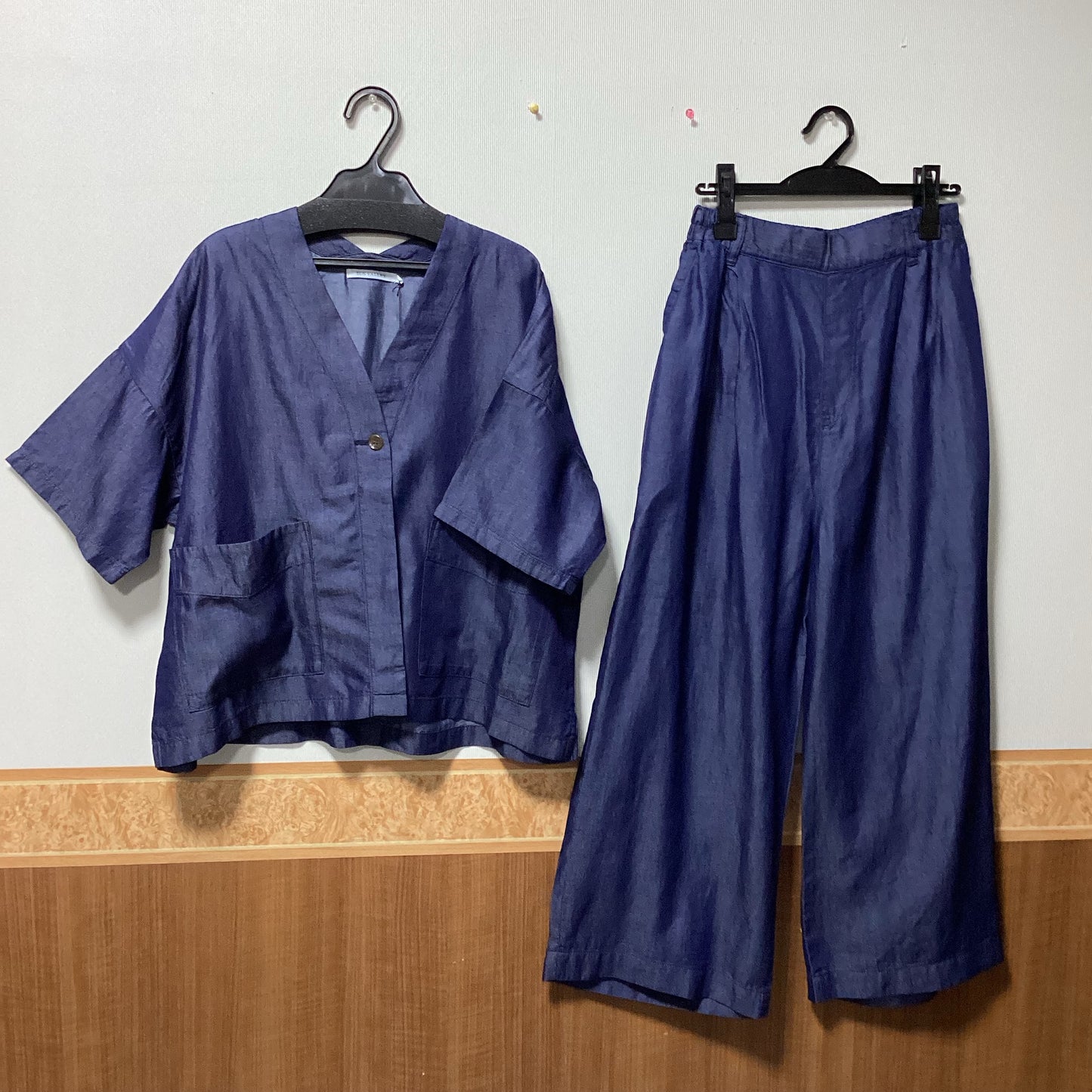 SUN VALLEY デニムVネックジャケット