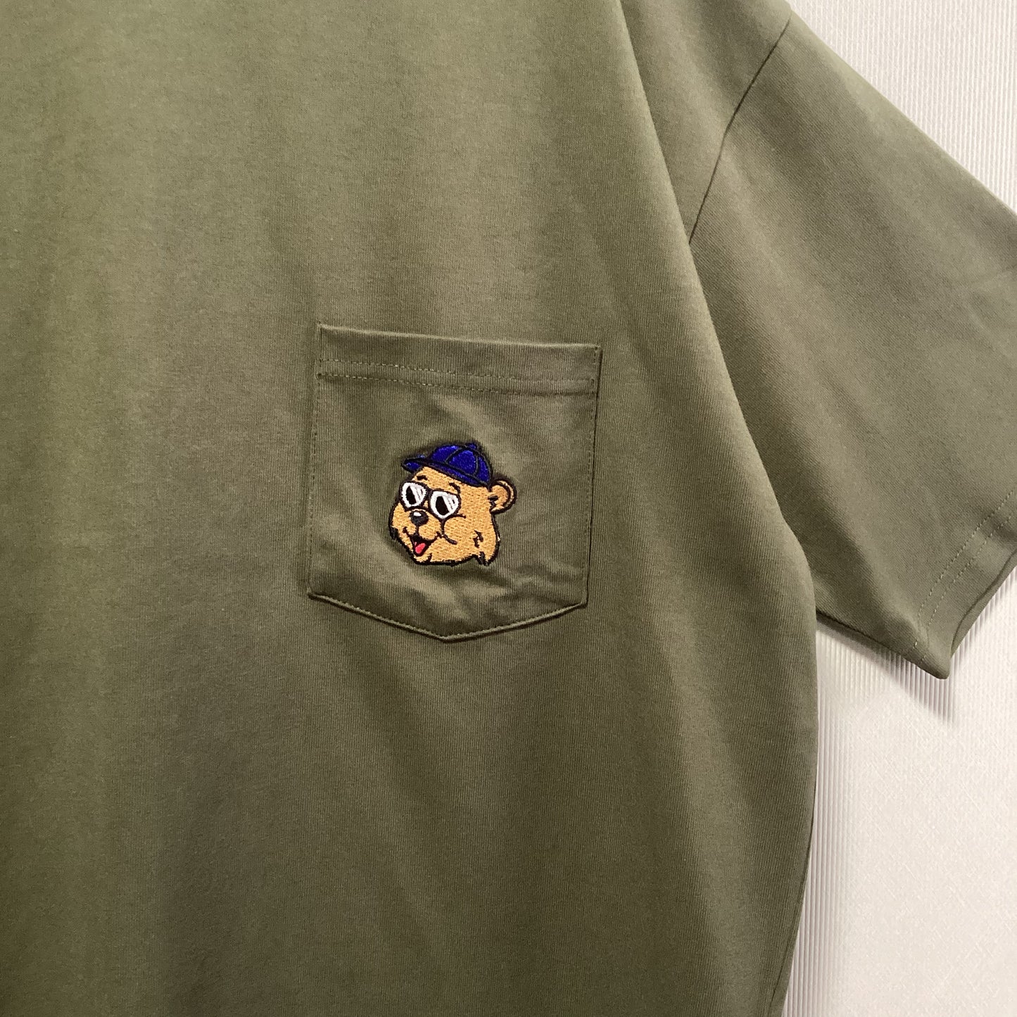 gym master 7.4oz ANIMAL刺繍ポケットTEE