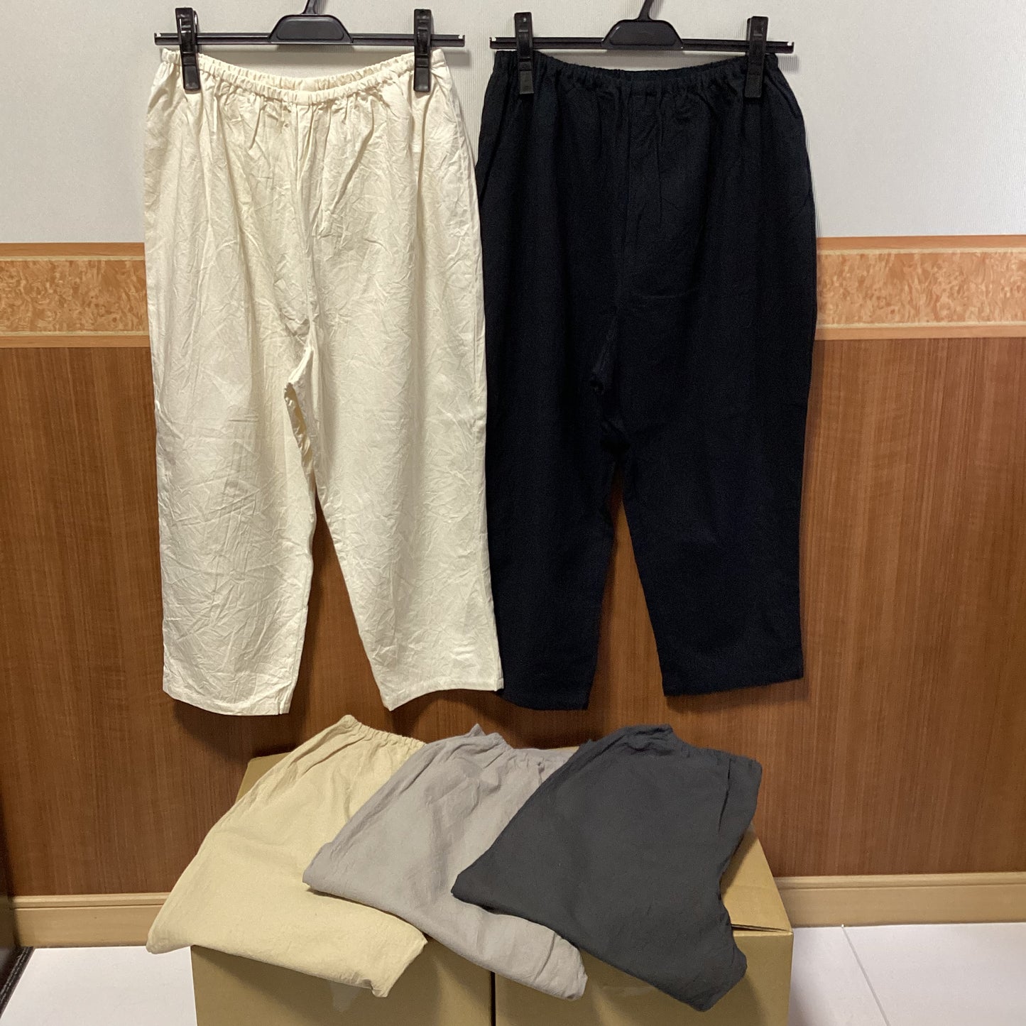 seasew. 綿100%ワッシャーペチパンツ