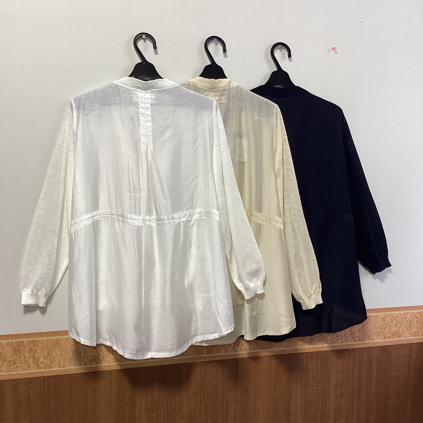 RAGS 異素材切替長袖カーディガン