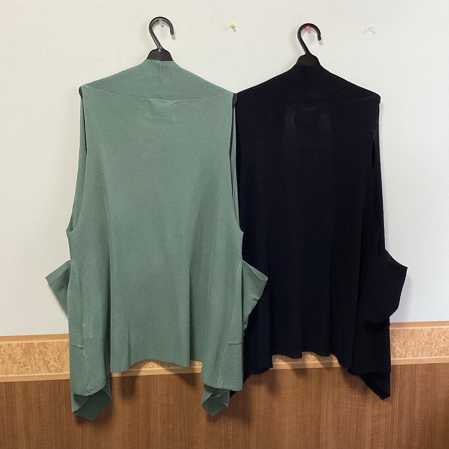 RAGS ノーカラーロングベスト
