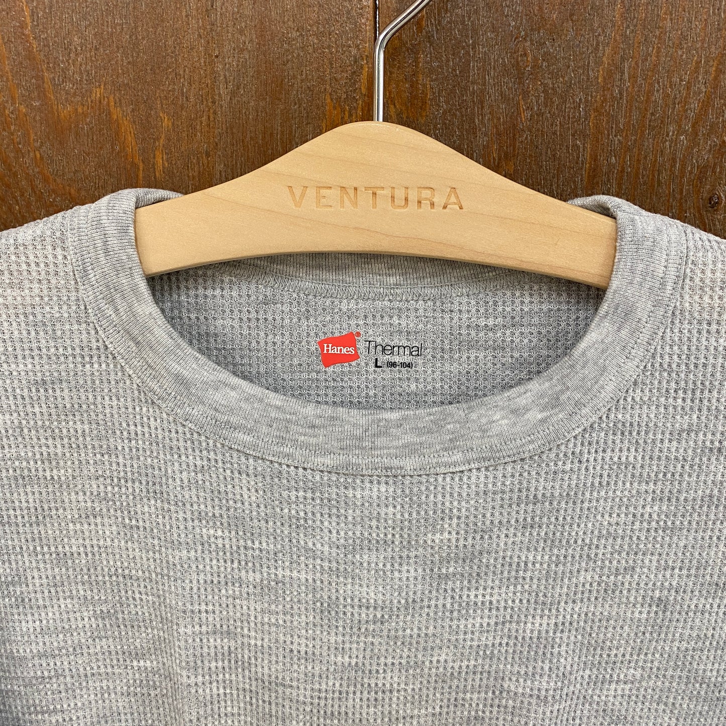 HANES メンズ サーマルTシャツ