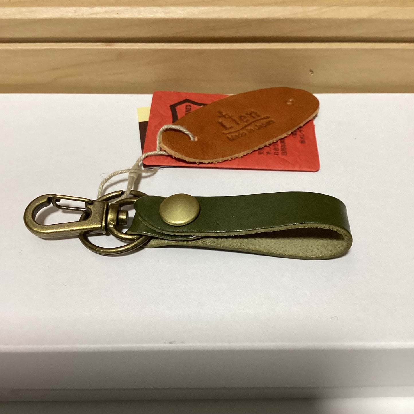 Lien 日本製レザーキーホルダー