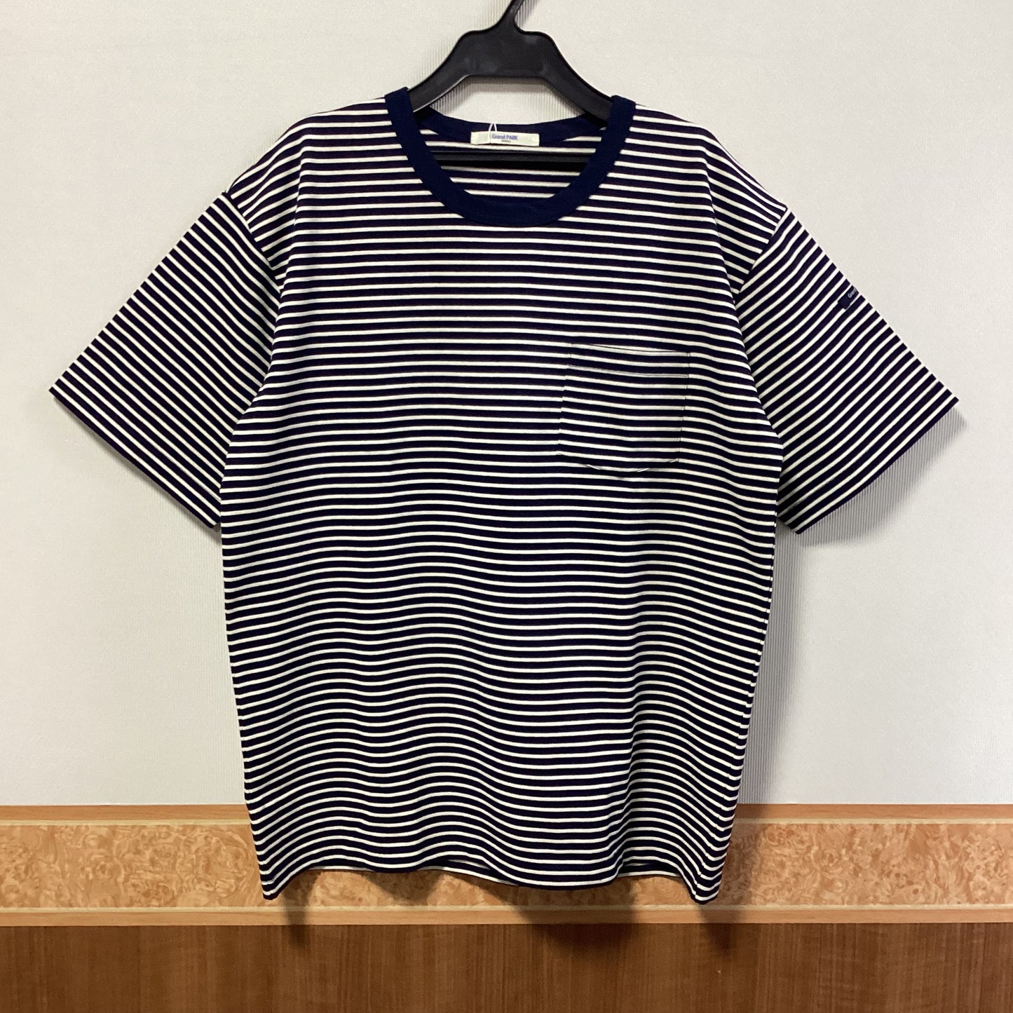 Grand PARK 綿100%ボーダー半袖Tシャツ