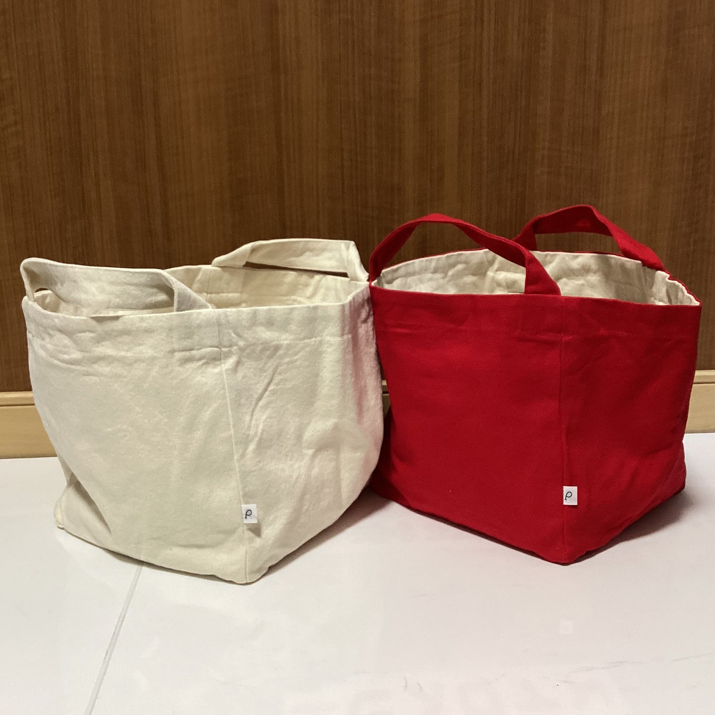 pouto 綿100%キューブトートバッグ