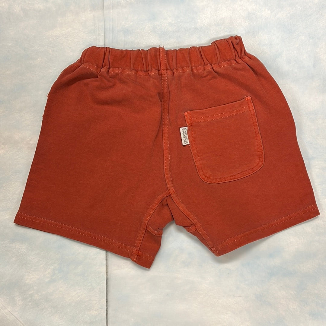 ocean&ground キッズ オレンジショートパンツ