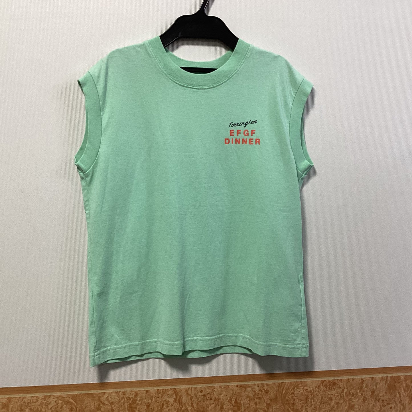 JOHNBULL 綿100%ロゴプリントフレンチ袖Tシャツ