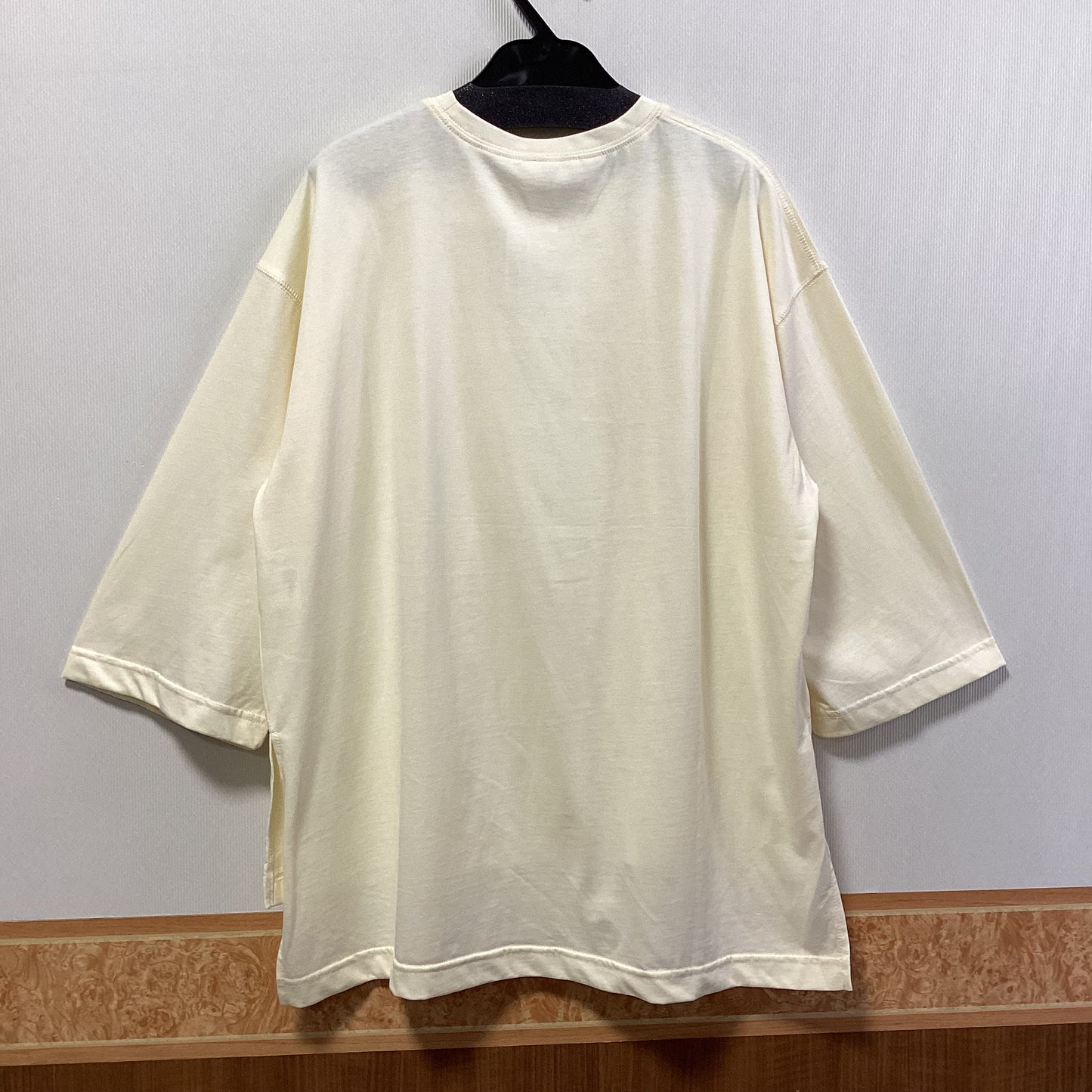 Quand 綿100%八分袖Tシャツ