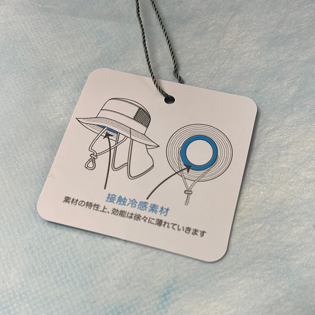 Ampersand キッズ首あて付きハット