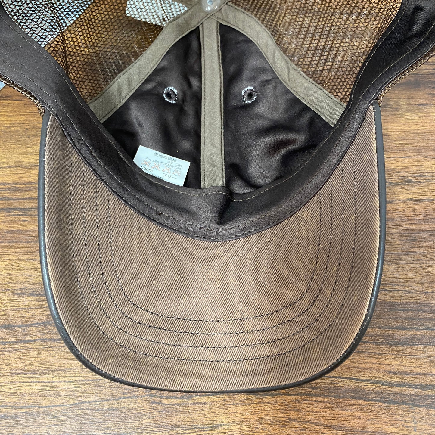 schott レザー&メッシュキャップ
