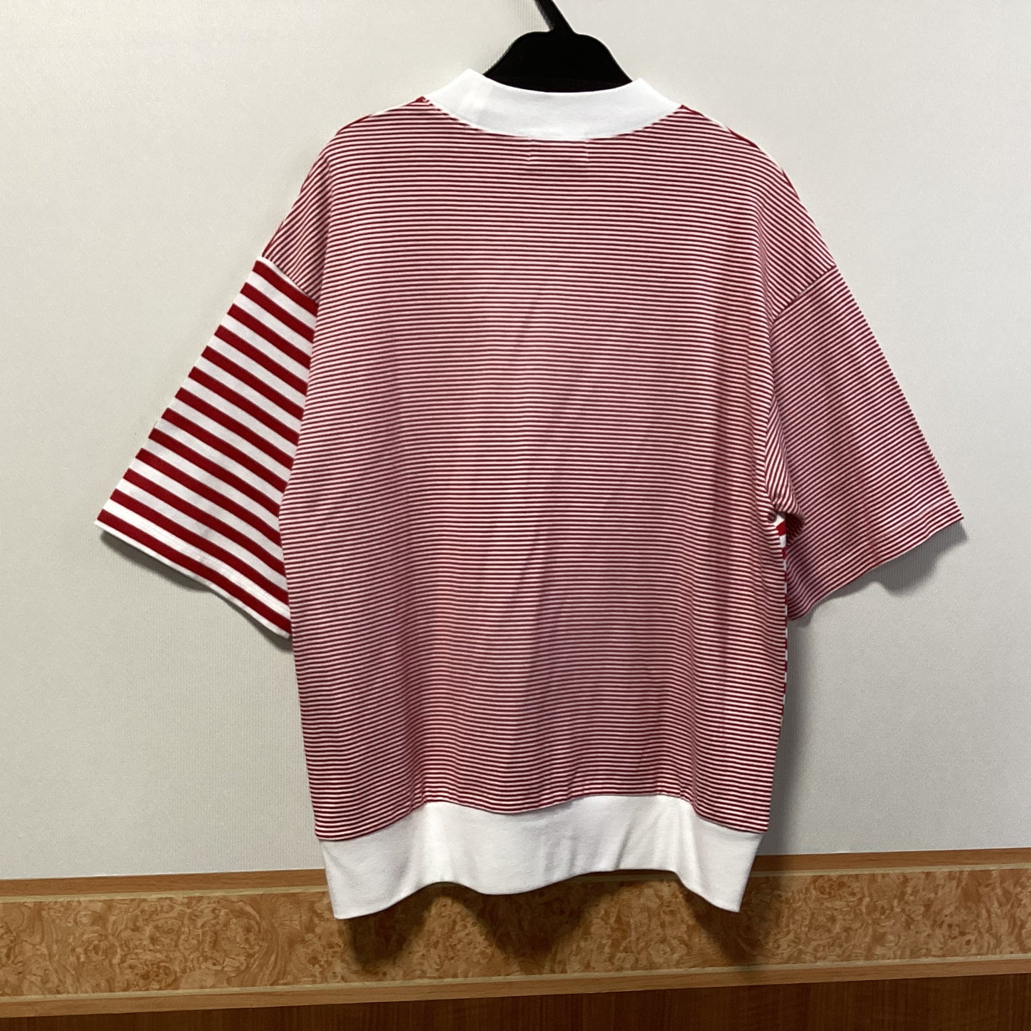 DIARIES 綿100%ボーダー柄切替Tシャツ