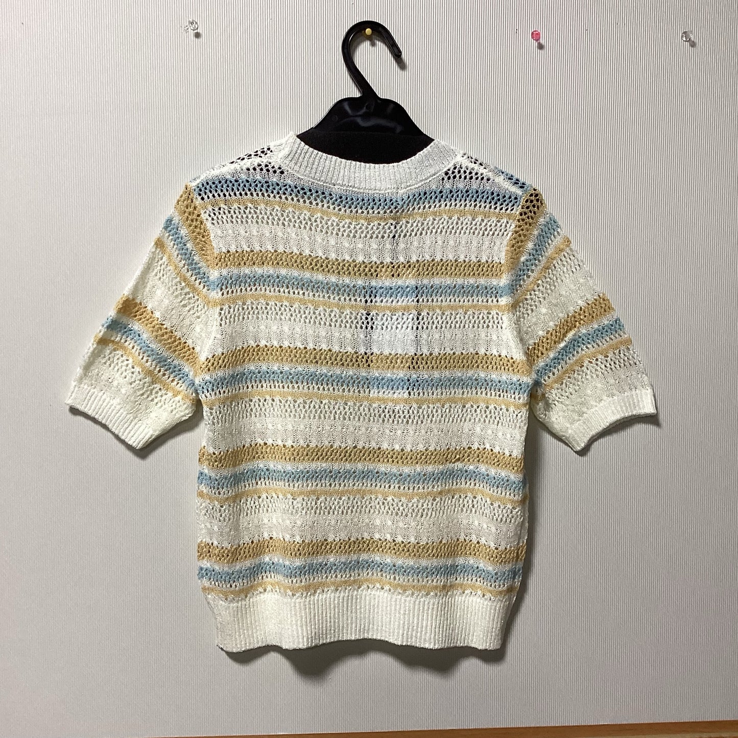 MICALLE MICALLE マルチボーダーサマーセーター