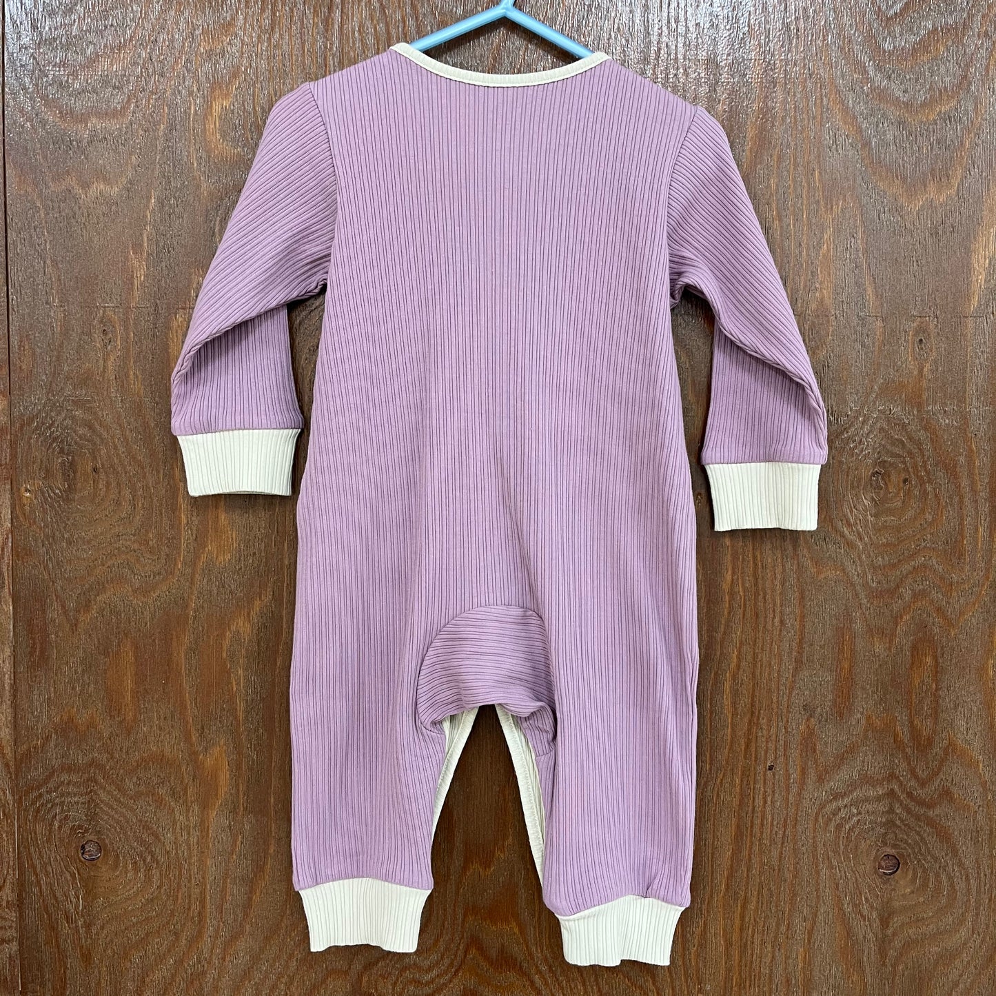 Ampersand 綿100%ラベンダーカバーオール