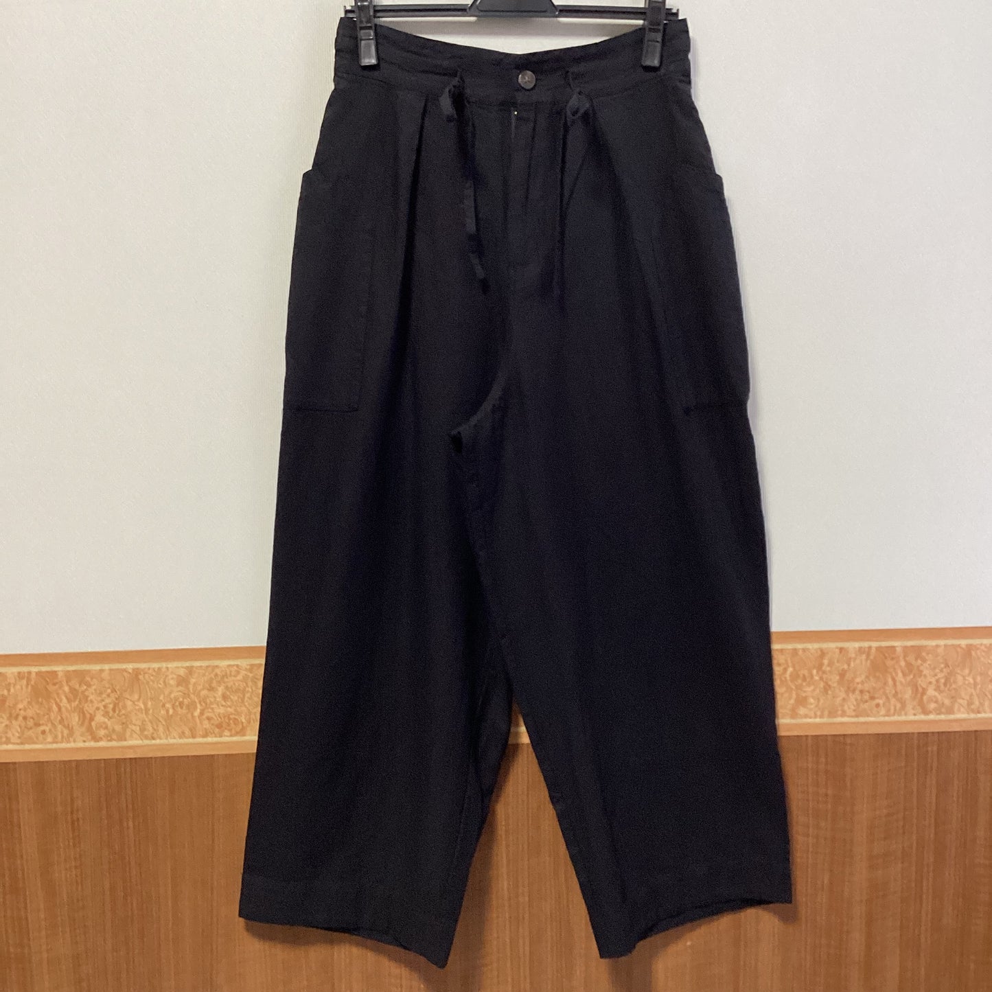 tukuroi レディース 綿麻イージーワイドパンツ