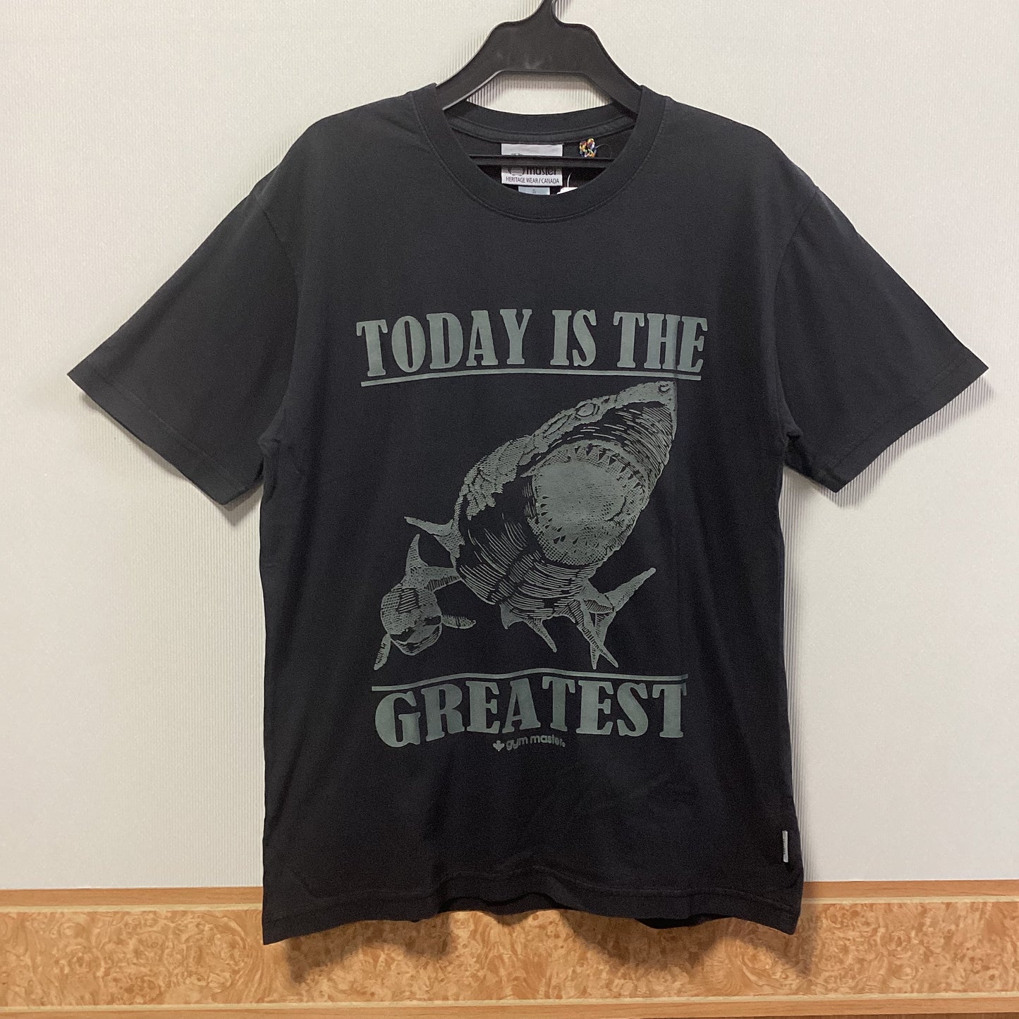 gym master 5.6oz ピグメントShark Tee