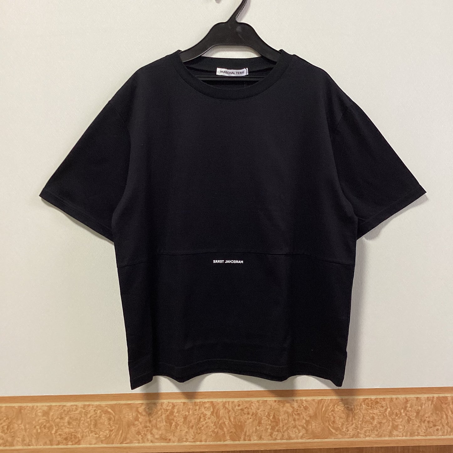 MARECHAL TERRE 綿100%プリントロゴ半袖Tシャツ
