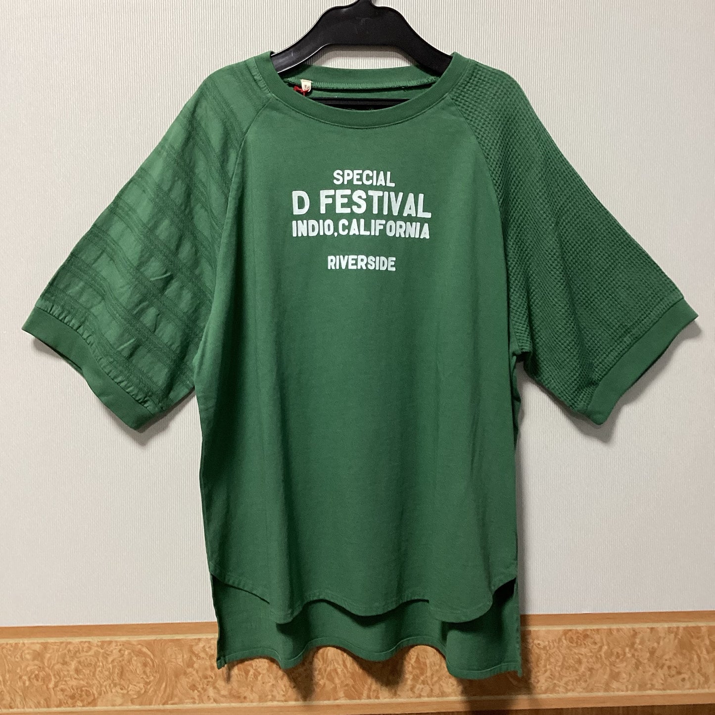 Lime.Inc 袖切替プリントTシャツ