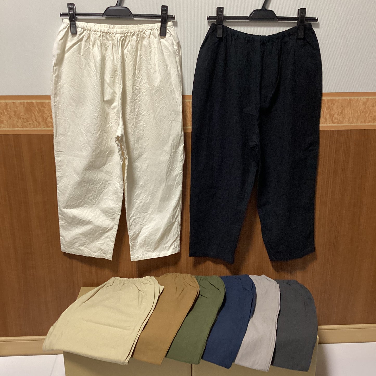 seasew. 綿100%ワッシャーペチパンツ