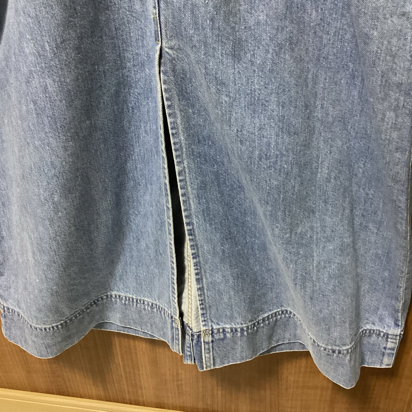 JOHNBULL 綿100%デニムサスペンダーワークスカート