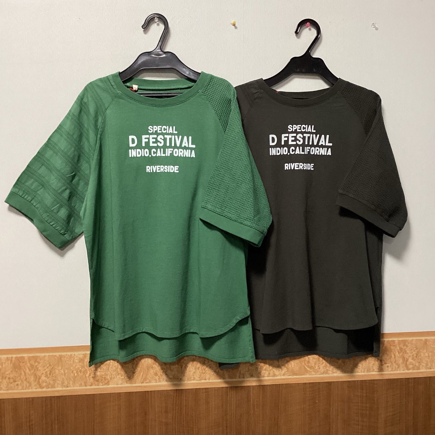 Lime.Inc 袖切替プリントTシャツ