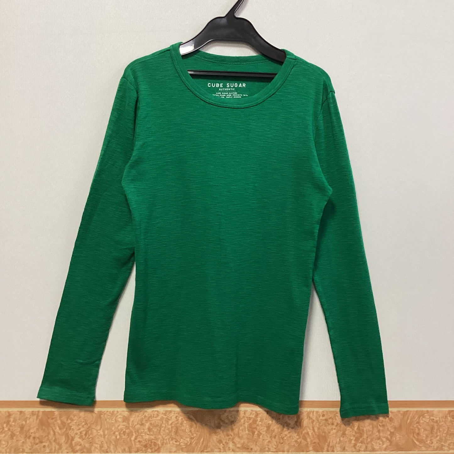 CUBE SUGAR 綿100%長袖Tシャツ