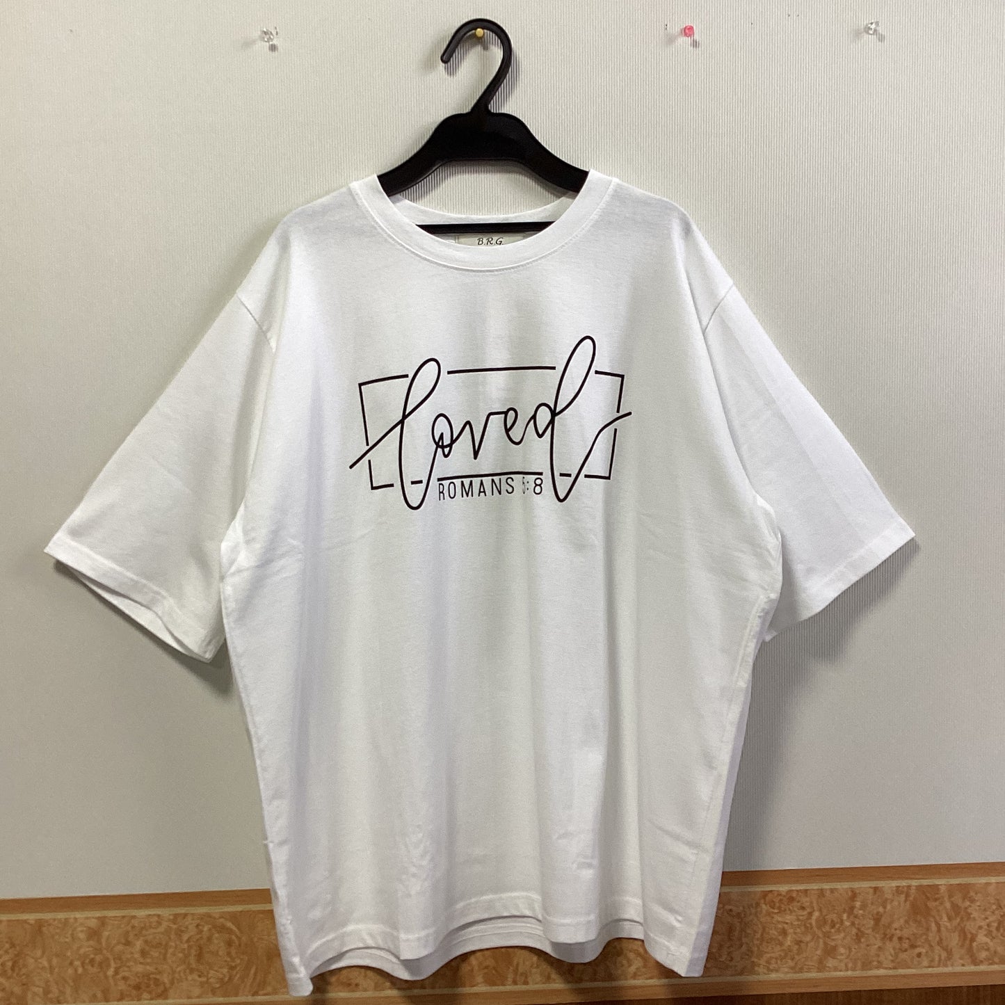 B .R.G 七分袖プリントロゴTシャツ