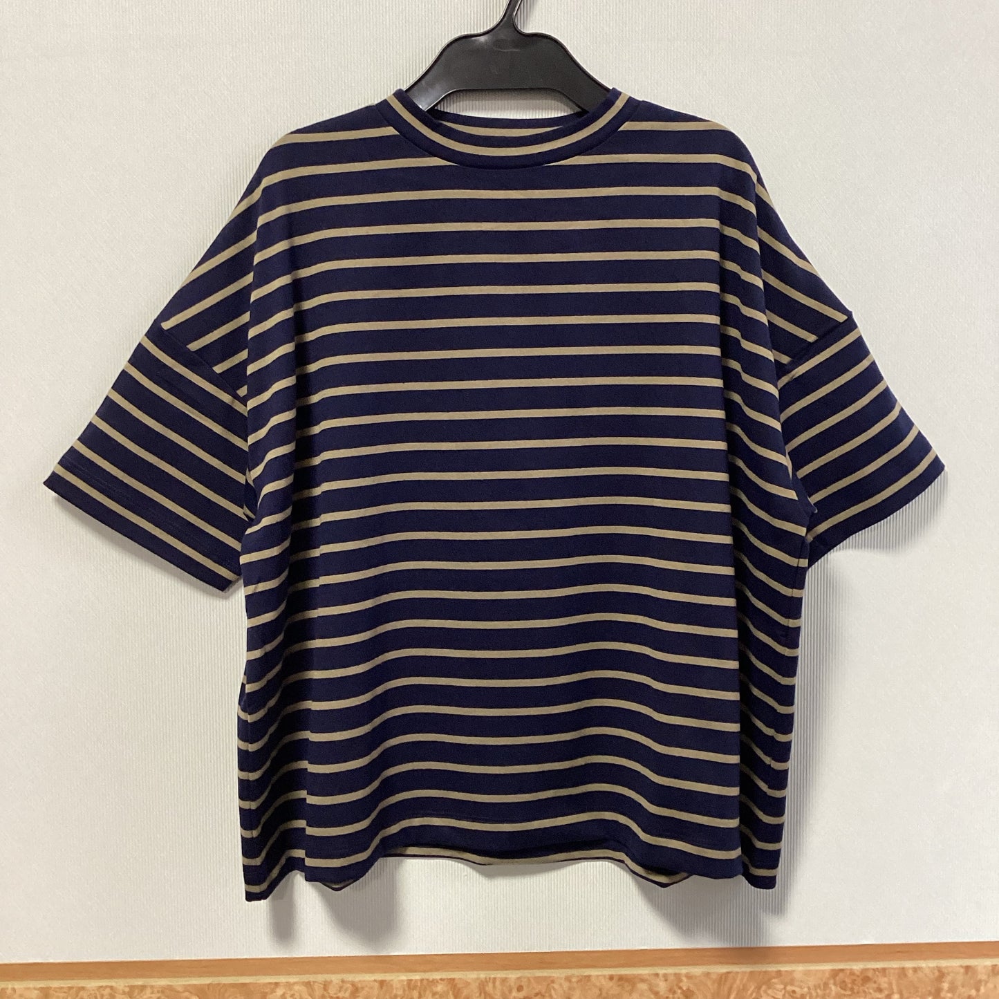 SUN VALLEY ボーダー柄五分袖Tシャツ