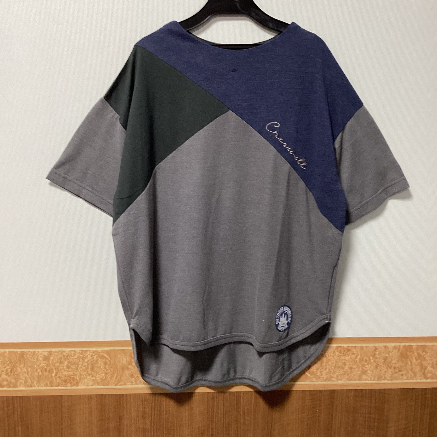 Lime.Inc 柄切替五分袖Tシャツ