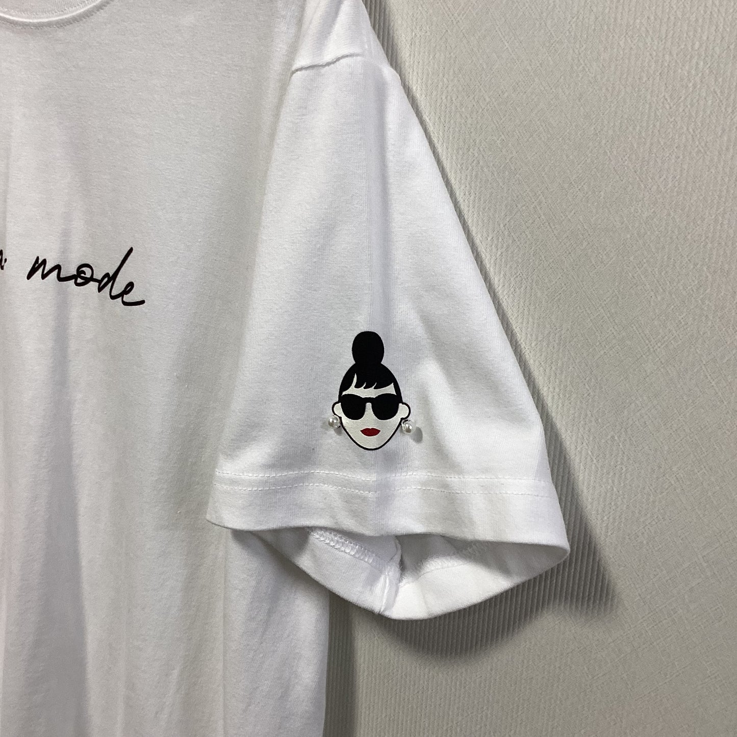 HAPPYFACE 綿100%ロゴプリントTシャツ