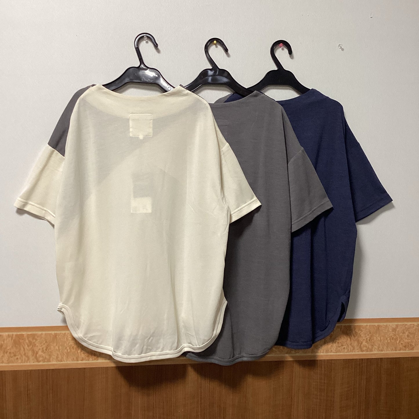 Lime.Inc 柄切替五分袖Tシャツ