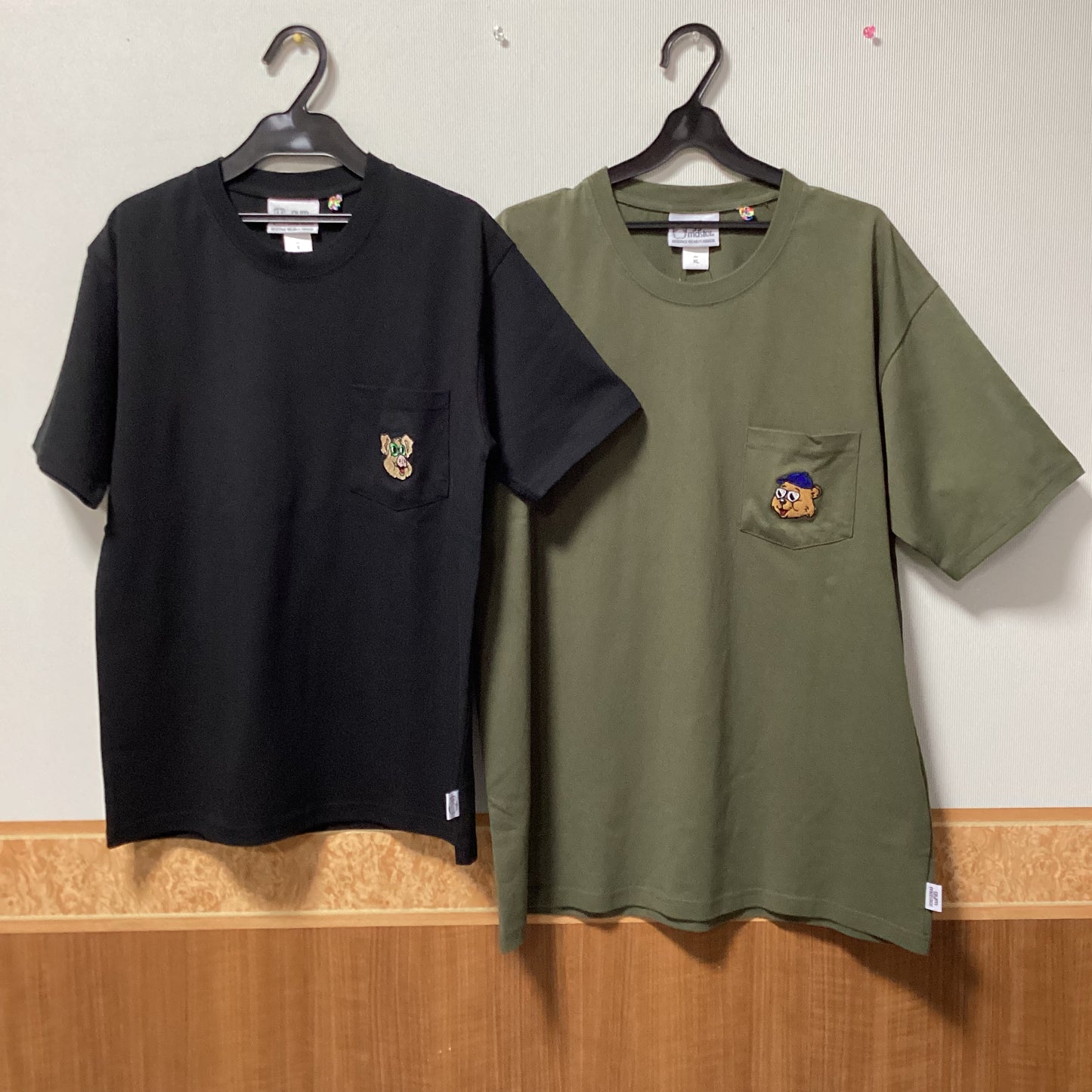 gym master 7.4oz ANIMAL刺繍ポケットTEE