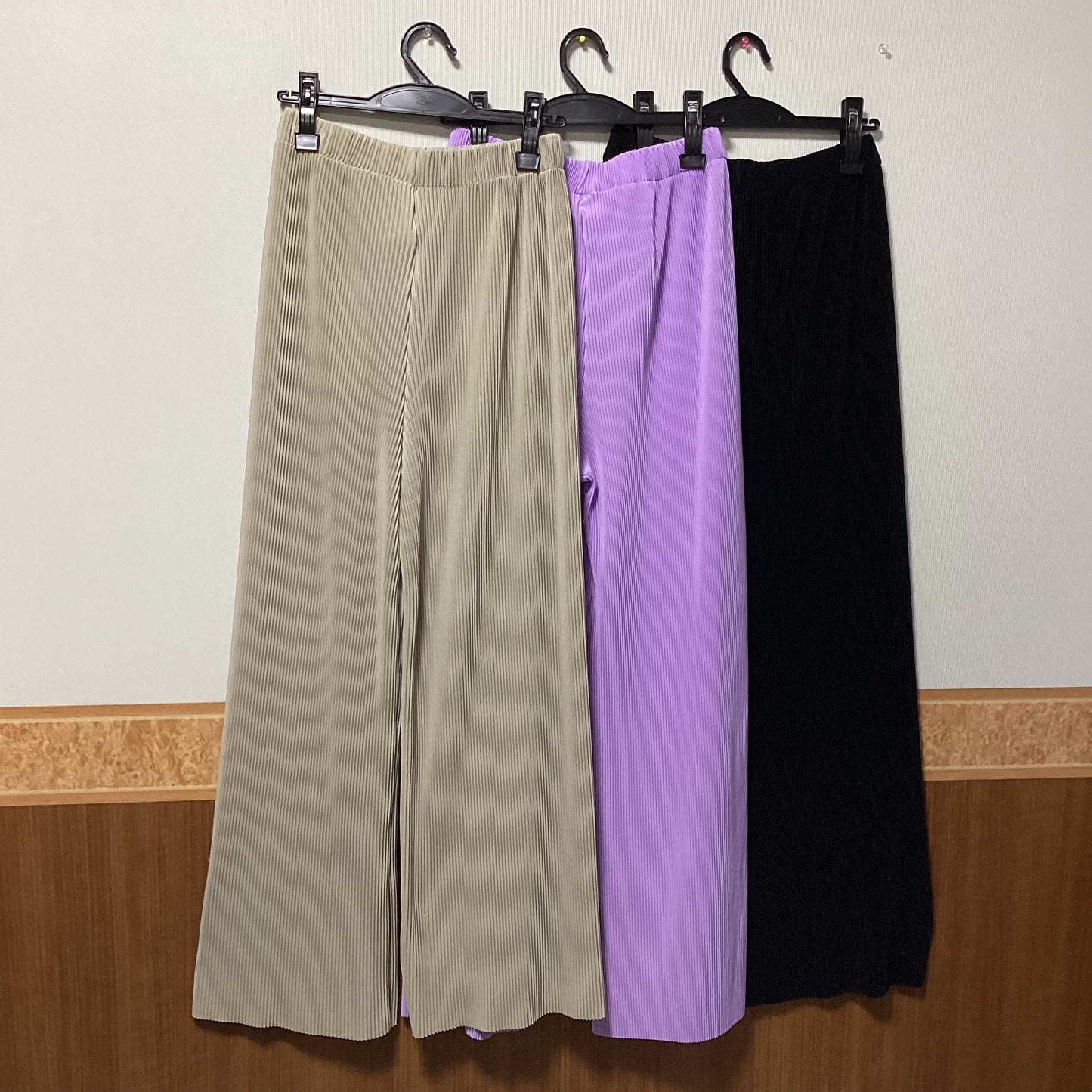 MICALLE MICALLE スリットプリーツパンツ