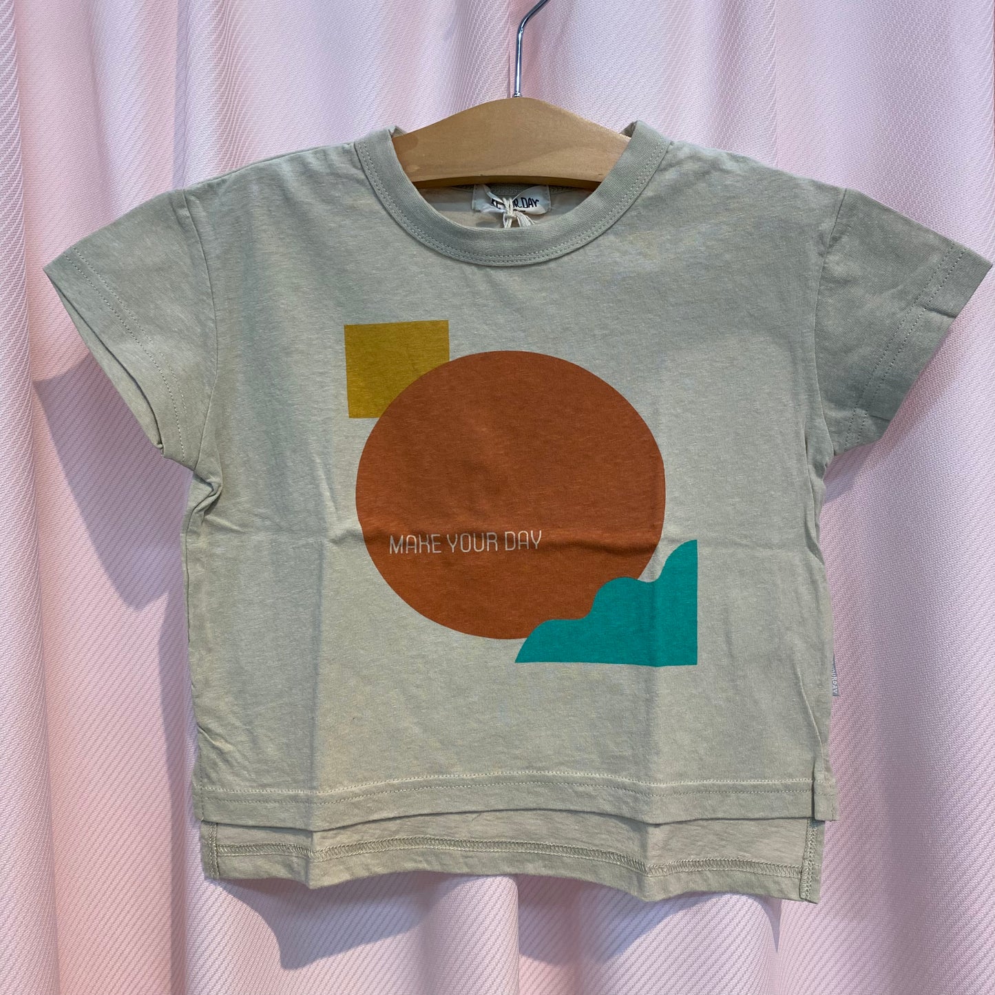 MAKE YOUR DAY キッズ図形柄半袖Tシャツ