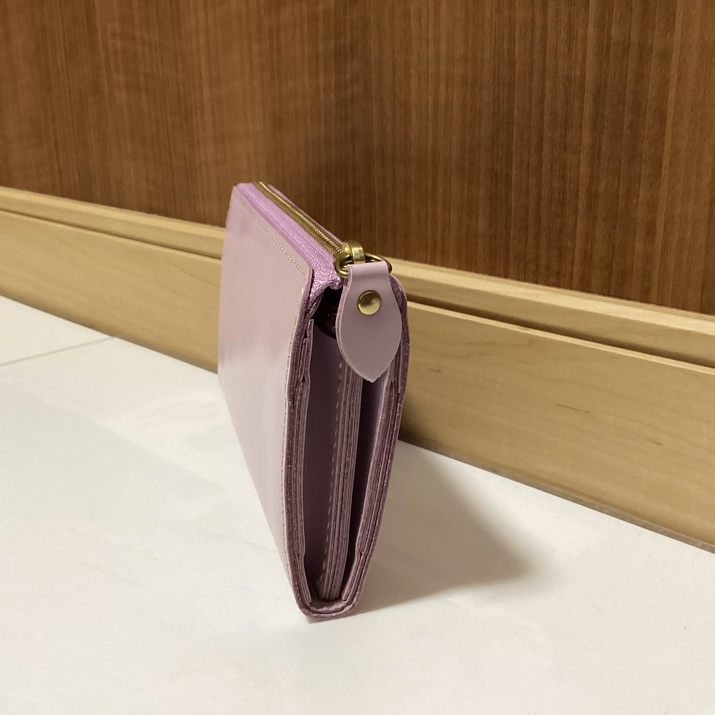 Lien 日本製抗菌レザーL字長財布
