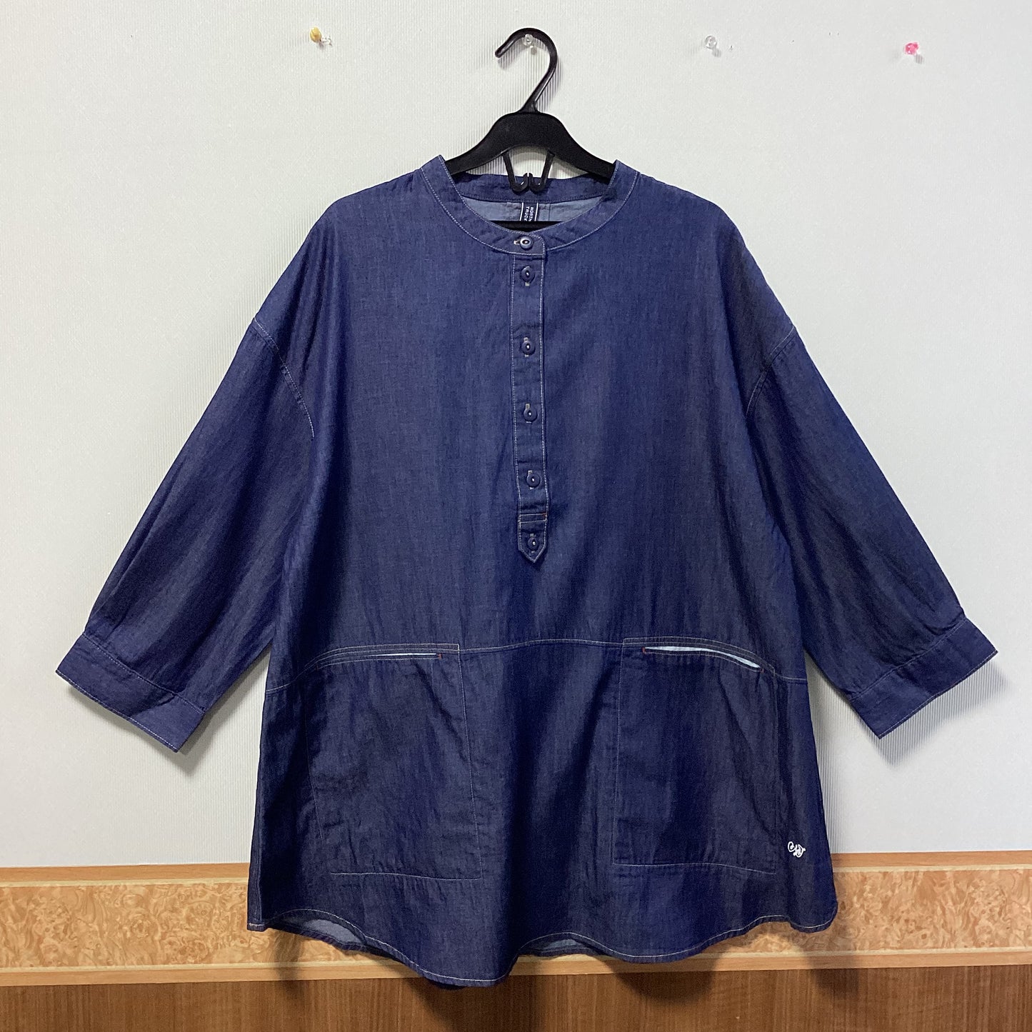 NORTHERN TRUCK 綿100%ﾃﾞﾆﾑ八分袖ﾌﾟﾙｵｰﾊﾞｰ