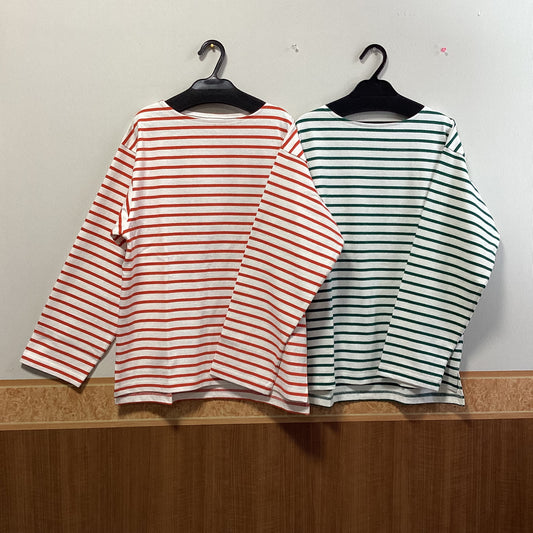 JOHNBULL 綿100%ボーダーTシャツ